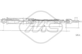 Metalcaucho 81570 - CABLE STARTER 500 D-F-L