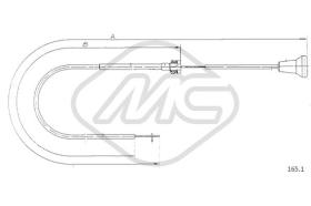 Metalcaucho 81572 - CABLE STARTER 850 ALL