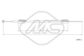 Metalcaucho 81594 - CABLE CAPO PANDA ALL