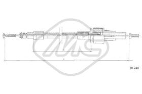 Metalcaucho 81636 - CABLE EMBRAGUE FIESTA ALL