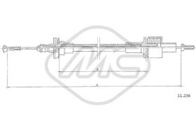 Metalcaucho 81639 - CABLE EMBRAGUE SIERRA 2,0(IN-LINE MOT