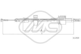 Metalcaucho 81684 - CABLE EMBRAGUE ESCORT ALL C/ABS