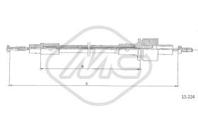 Metalcaucho 81691 - CABLE EMBRAGUE SIERRA 1,6