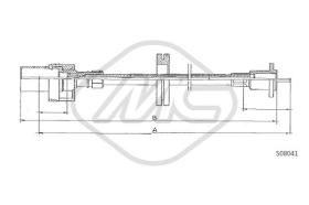 Metalcaucho 81718 - CABLE CUENTAKILOMETROS TRANSIT MM.?255