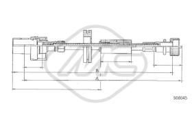 Metalcaucho 81727 - CABLE CUENTAKILOMETROS TRANSIT MM.?239