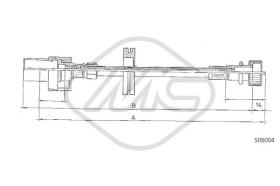 Metalcaucho 81733 - CABLE CUENTAKILOMETROS FIESTA(SENZA S