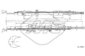 Metalcaucho 81778 - CABLE FRENO SIERRA ALL EXC.6CYL-4X4