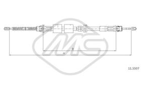 Metalcaucho 81800 - CABLE FRENO MONDEO SALOON EXC.SW(DRUM