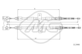 Metalcaucho 81812 - CABLE FRENO PUMA