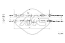 Metalcaucho 81823 - CABLE FRENO KA ALL