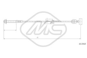 Metalcaucho 81836 - CABLE FRENO ESCORT ALL ANT.-FRONT