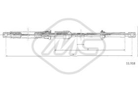Metalcaucho 81879 - CABLE ACELERADOR ESCORT 1,3-1,6