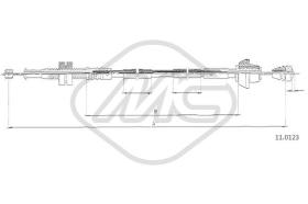Metalcaucho 81903 - CABLE ACELERADOR FIESTA 1,4