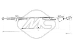 Metalcaucho 81904 - CABLE ACELERADOR FIESTA 1,1I