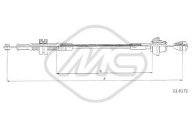 Metalcaucho 81907 - CABLE ACELERADOR ESCORT 1,3