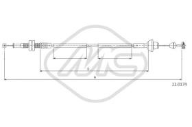 Metalcaucho 81909 - CABLE ACELERADOR ESCORT 1,4I