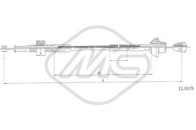 Metalcaucho 81910 - CABLE ACELERADOR ESCORT 1,6I