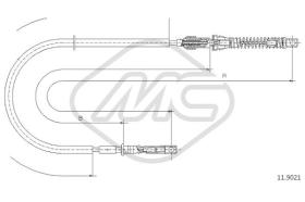 Metalcaucho 81918 - CABLE ACELERADOR SIERRA 1,6