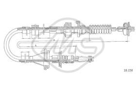 Metalcaucho 81928 - CABLE EMBRAGUE ACCORD ALL