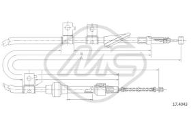 Metalcaucho 81937 - CABLE FRENO ACCORD ALL(DRUM BRAKE)
