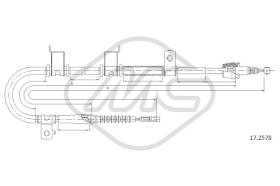 Metalcaucho 82007 - CABLE FRENO I-30 ALLDX-RH