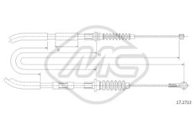 Metalcaucho 82015 - CABLE FRENO TROOPER SX-LH
