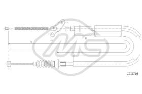 Metalcaucho 82017 - CABLE FRENO TROOPER LWB DX-RH