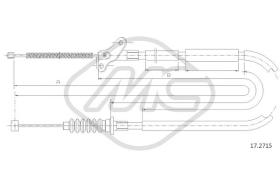 Metalcaucho 82019 - CABLE FRENO TROOPER SWB DX-RH