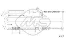 Metalcaucho 82020 - CABLE FRENO TROOPER SWB SX-LH