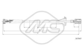 Metalcaucho 82080 - CABLE CUENTAKILOMETROS Y 10 MM.?103