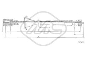 Metalcaucho 82081 - CABLE CUENTAKILOMETROS Y 10 ALL EXC.4