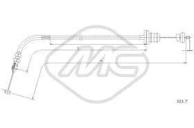 Metalcaucho 82120 - CABLE ACELERADOR Y 1,2 ALL