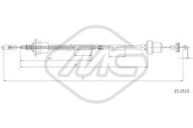 Metalcaucho 82148 - CABLE EMBRAGUE 214 ALL AUTOMATIC