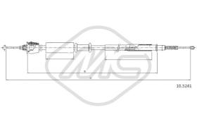Metalcaucho 82179 - CABLE FRENO 75 ALL CH.3D280038-DX/SX-