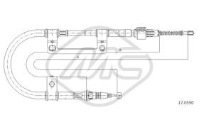 Metalcaucho 82210 - CABLE FRENO 626-MX6 ALL DX-RH