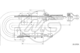 Metalcaucho 82239 - CABLE EMBRAGUE COLT 1,5