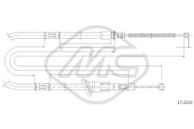 Metalcaucho 82259 - CABLE FRENO SPACE WAGON SX-LH