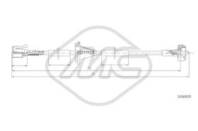 Metalcaucho 82292 - CABLE CUENTAKILOMETROS MICRA ALL MM