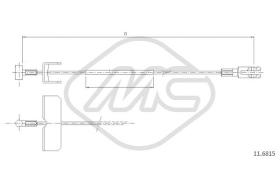 Metalcaucho 82370 - CABLE FRENO PRIMASTAR ALL INTERSWB