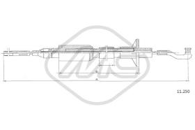 Metalcaucho 82380 - CABLE EMBRAGUE ASCONA C ALL