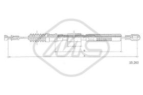 Metalcaucho 82387 - CABLE EMBRAGUE ASCONA B 1,6-1,9-2,0(8