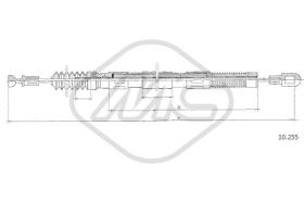 Metalcaucho 82393 - CABLE EMBRAGUE KADETT B