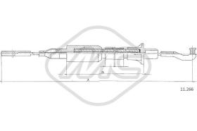 Metalcaucho 82399 - CABLE EMBRAGUE RECORD E 1,7-2,0