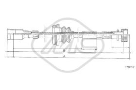 Metalcaucho 82432 - CABLE CUENTAKILOMETROS ASCONA C 1,3