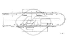 Metalcaucho 82466 - CABLE FRENO ASCONA CALL DX-RH