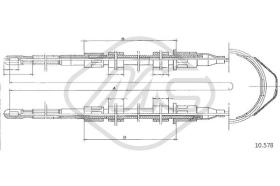 Metalcaucho 82475 - CABLE FRENO REKORD EALL-COMMODORE C