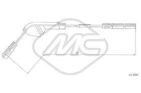 Metalcaucho 82501 - CABLE FRENO VECTRA 2,0 ALL CH.K1055984