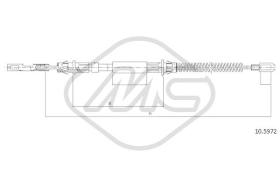Metalcaucho 82515 - CABLE FRENO SINTRA ALL 2,2-2,2 TD-3,0