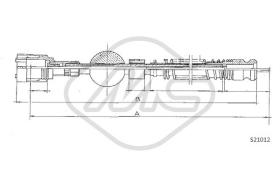 Metalcaucho 82750 - CABLE CUENTAKILOMETROS 205 ALL DIESEL