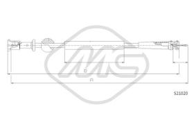 Metalcaucho 82758 - CABLE CUENTAKILOMETROS 306 ALL MM.??